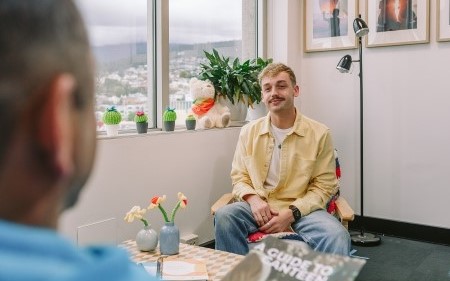 young person impacted by cancer receiving support from the canteen cancer foundation australia