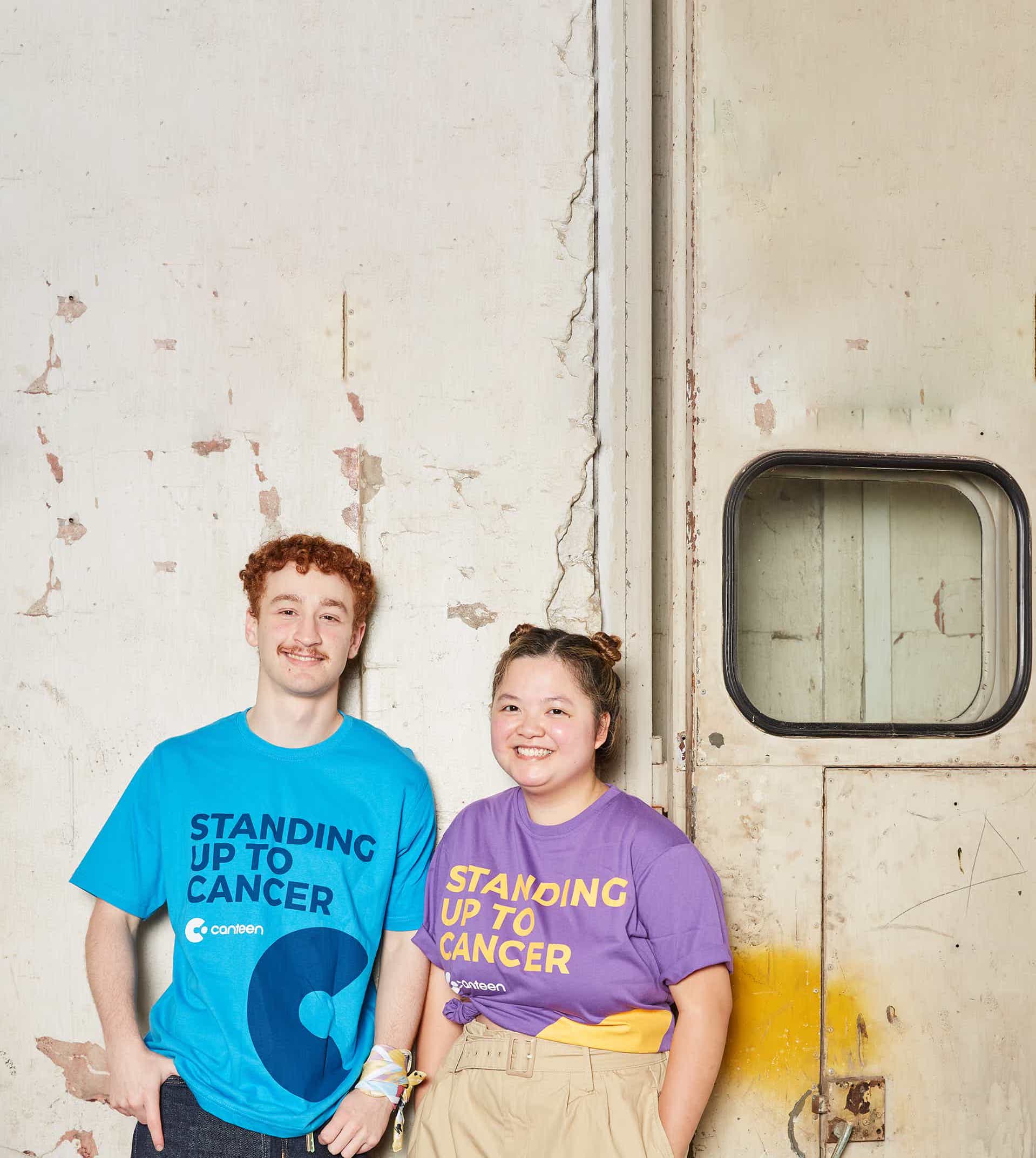 two young people who were helped by canteen the cancer foundation in australia