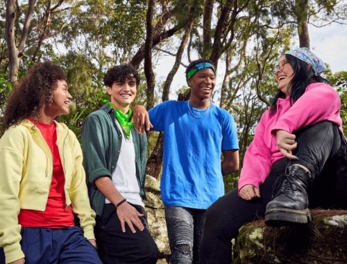 group of young people who benefit from regular giving charity donations group of young people who benefit from regular giving charity donations