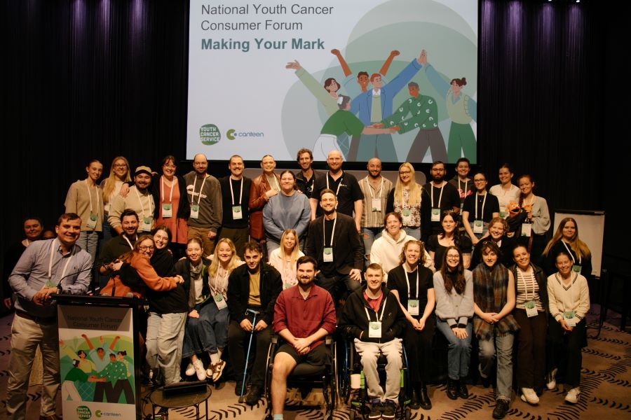 attendees of the youth cancer consumer forum
