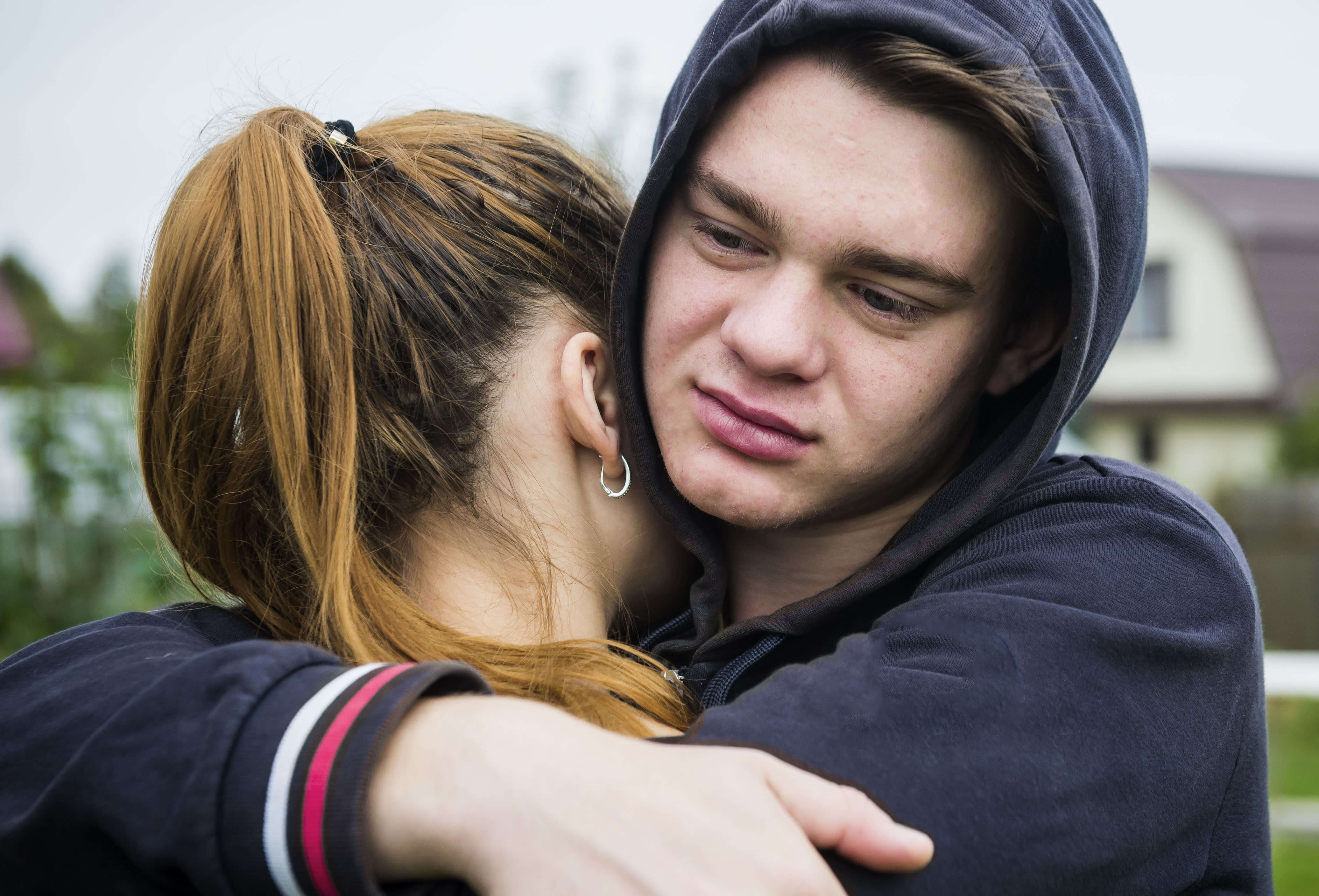 couple embracing