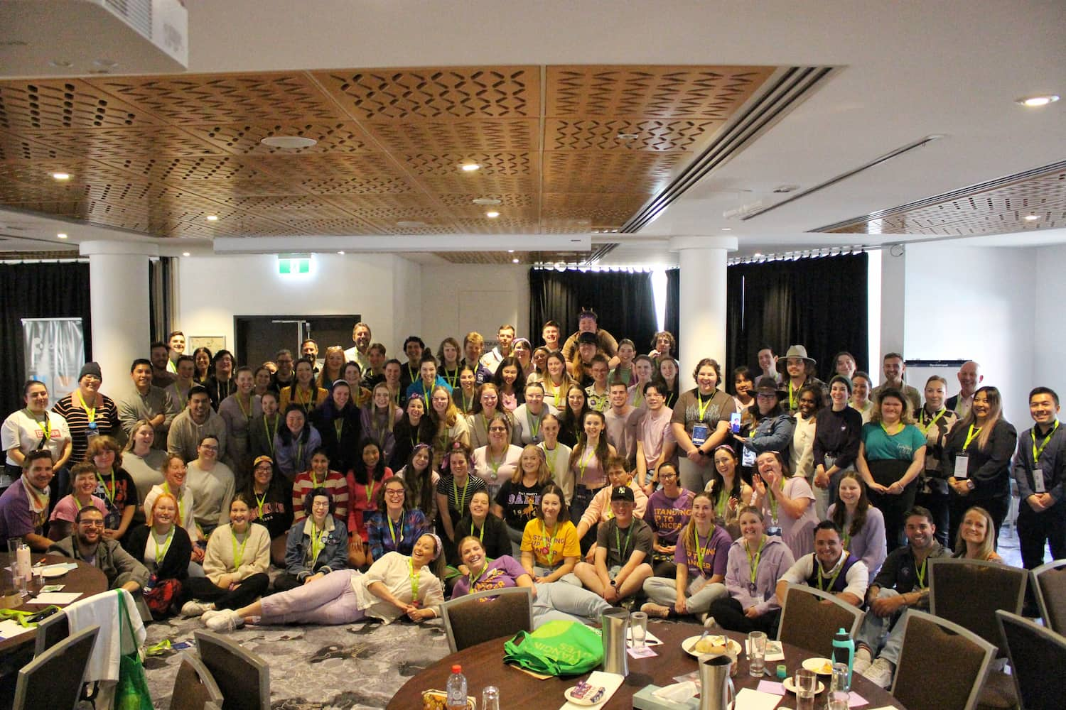 big group photo of the attendees of the Canteen Youth Leadership Festival 2023