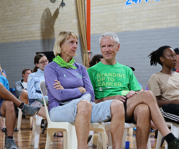 Canteen CEO, Peter Orchard, with Life Cycle founder and fundraiser Jenny Arimini