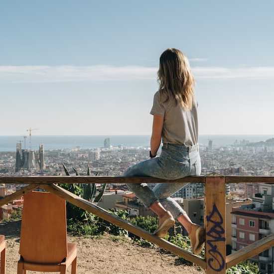 Woman alone on anniversary