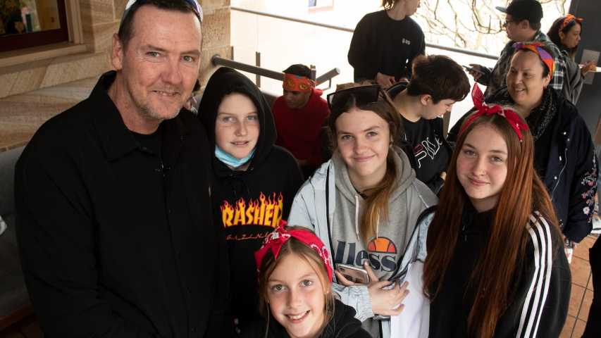 Group of people at Luna Park