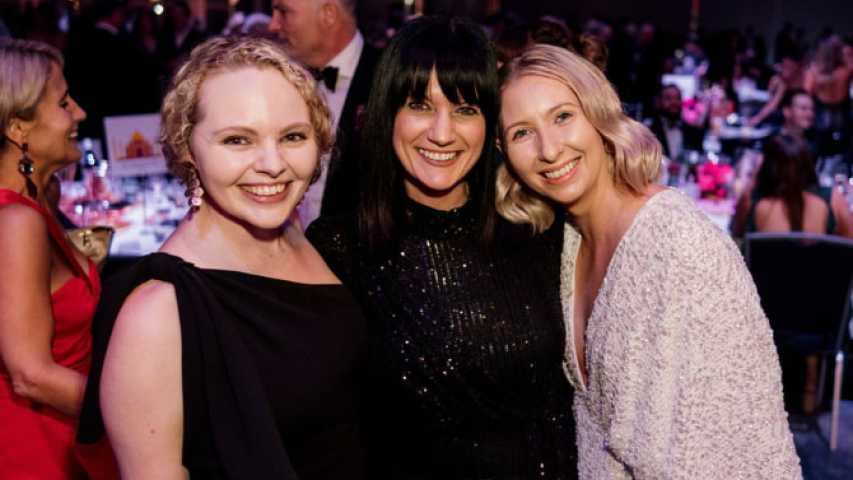 pillow talk team at an event